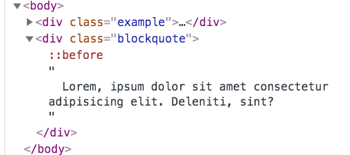 The DOM, showing a pseudo-element inside it's parent